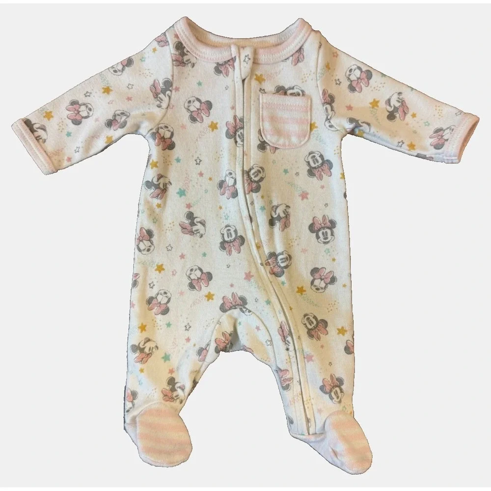 Disney Baby Wishes Dreams Girl Preemie‎ Sleeper Minnie Mouse Outfit Reborn 2